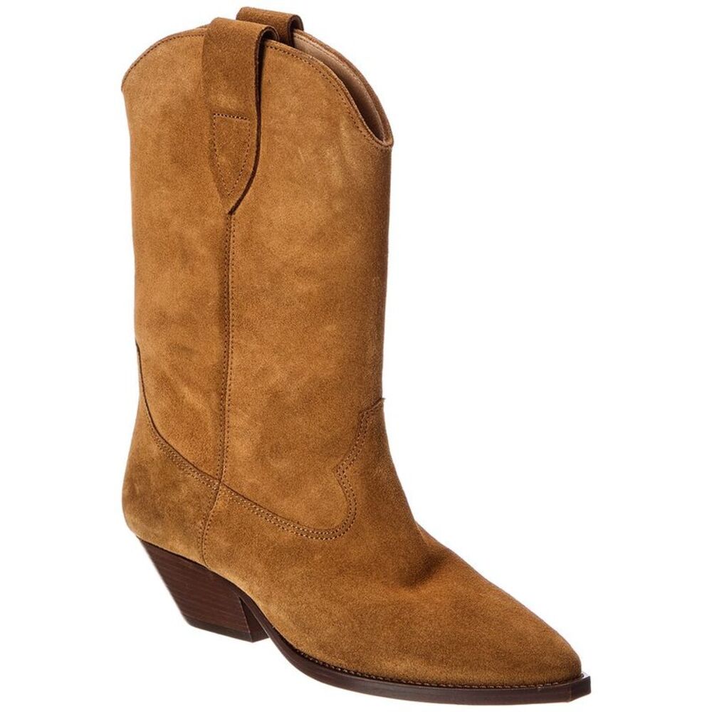 Isabel Marant Duerto Suede Cowboy Boot, Brown